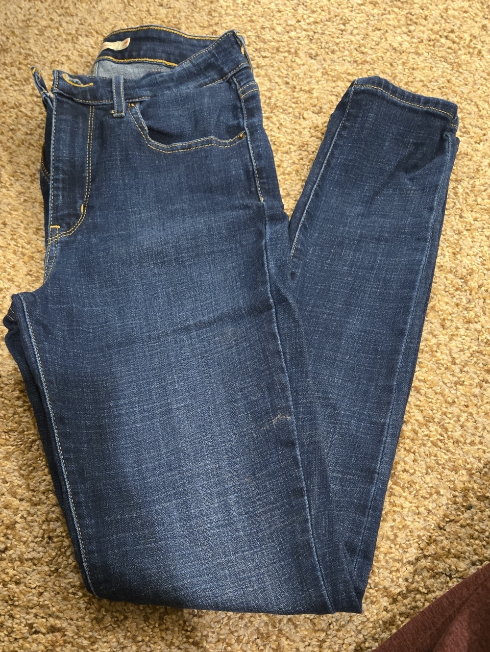 Women's Skinny Dark Blue Stretch Jeans